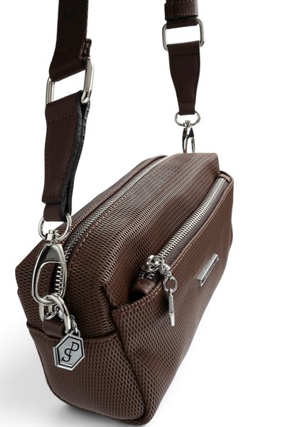 Silver Polo Kahve - Kahve Petek Kadın Çapraz Çanta SP1142