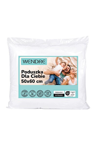 Wendre Pernă de dormit matlasată albă Patru Anotimpuri 50x60cm