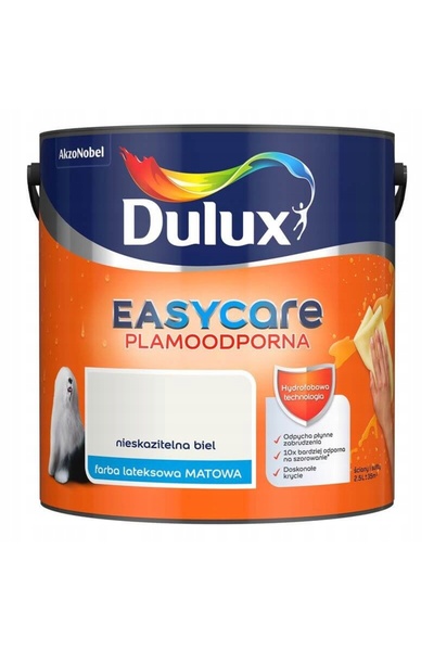 DULUX EasyCare vopsea latex de perete Alb neutru mat 2,5L