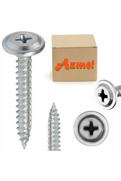 Azmet Popbon Șurub cu cap cu șaibă, zincat, 4.2x32mm, KG - 521 4.2*32KG