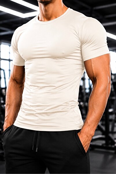 Sapevr Men's Premium Slim Fit Compression T-Shirt - Flexible and Breathable, ...