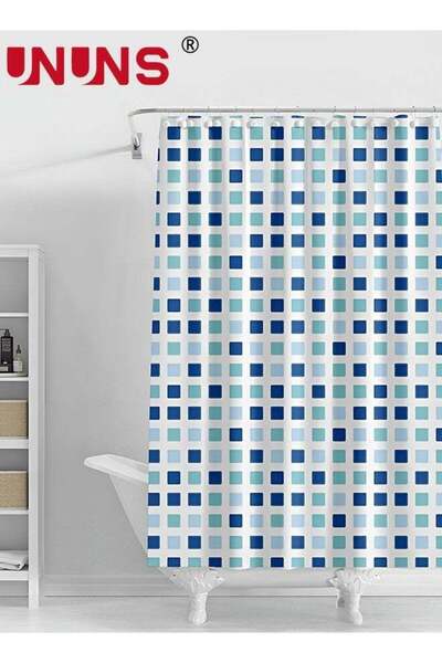 Generic 180x200cm Shower Curtain,Premium PEVA Shower Curtain Liner with hooks...