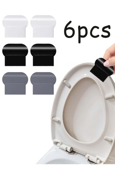 Generic 6Pcs Self Adhesive Toilet Seat Lifter Hygienic Lid Lift Tabs Bathroom...