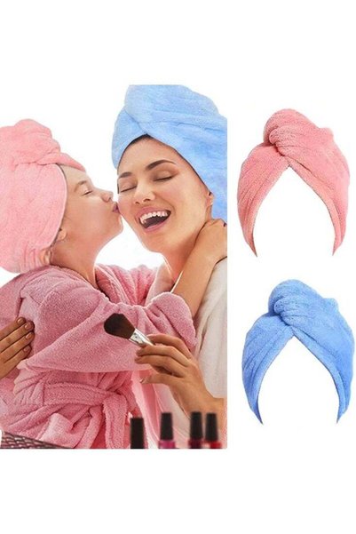 Generic 2 Pack Microfiber Hair Towel Wrap – Magic Quick-Dry Hair Turban for W...
