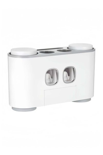 Generic Toothbrush Holder Wall Mounted for Bathroom, Multi-Functional Toothbr...