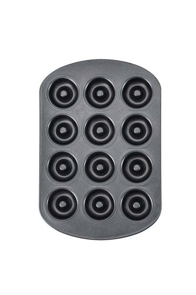 Generic 12 Cavity Mini Donut Pan Black 26.5cm