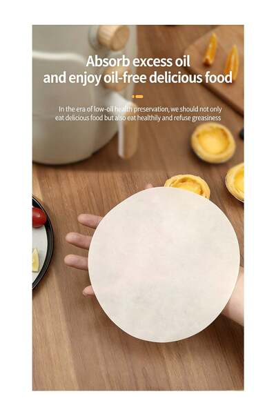 Generic 16cm Round Baking Parchment Paper (50 Sheets), 38G Thickened Food-Gra...