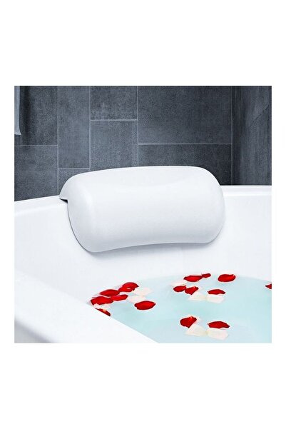 Generic Waterproof Massage Bathtub Pillow White 30 x 10 x 15cm