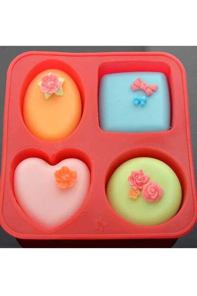 Generic Clazkit Silicone Mould for Soap & Cake Making - Circle, Square, Oval,...