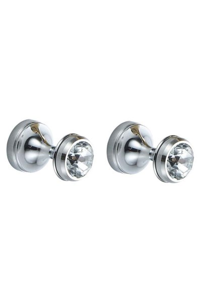 Generic SYOSI 2Pcs Doorback Hooks, Decorative Crystal Kitchen Small Bedroom H...