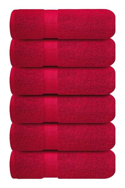 Generic Premium Burgundy Hand Towels - Pack of 6, 16 x 28 Inches (40 x 70 cm)...