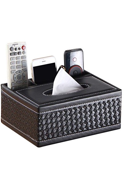 Generic PU Leather Rectangular Tissue Box Cover Multifunctional Tissue Box Ho...