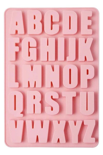 Generic 26 Cavities Alphabet Crayon Mold, Letter Molds, Silicone Alphabet Mol...