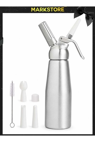 Generic Whipped Cream Dispenser, Aluminium Cream Whipper with 3 Decorating No...