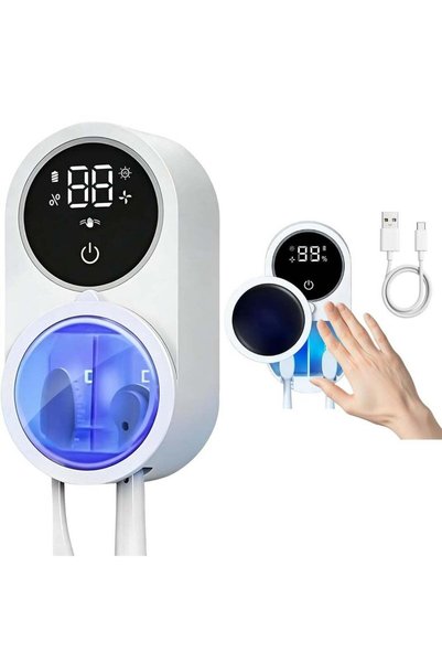 Generic UV toothbrush sanitizer, wall-mounted toothpaste holder, rechargeable...