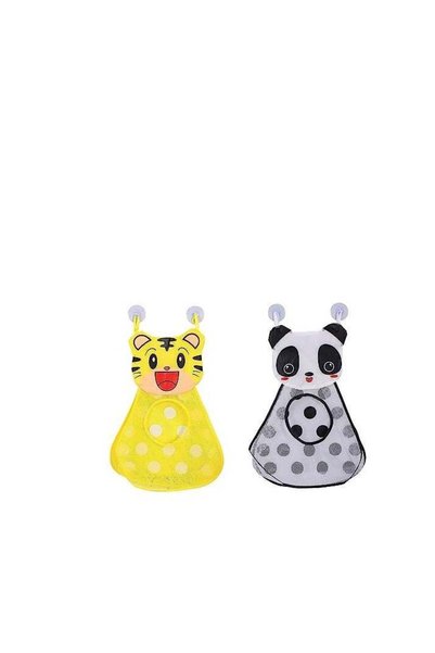 Generic Kids’ Bathroom Toy Suction Cup Storage Bag – 2 Pieces, Tiger + Panda,...