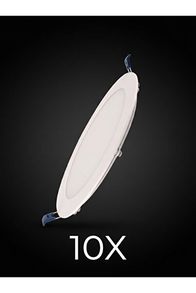 12W LED PANEL 4000K KIRIK BEYAZ 50.000 SAAT KULLANIM ÖMRÜ ! 10 ADET