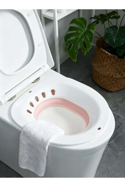 Generic Sitz Bath for Toilet Seat – White Comfort Care Basin | Postpartum & P...