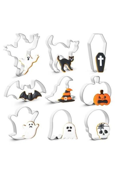 Generic Cookie Cutters Set,9 Piece Stainless Steel Metal Party Cookie Cutters...