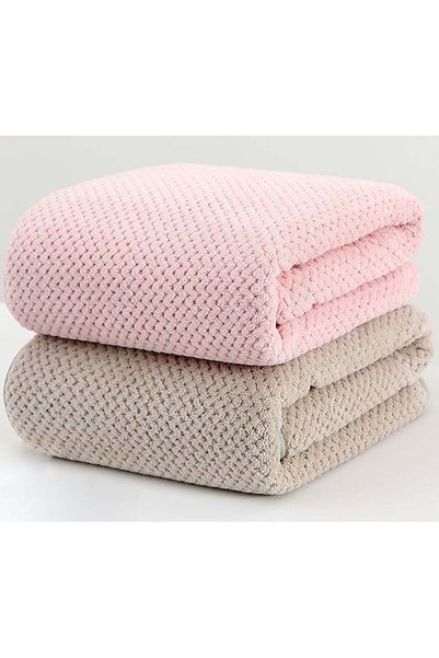 Generic Microfiber Bath Towels, 90 x 170 cm, Set of 2, Super Soft, Highly Abs...