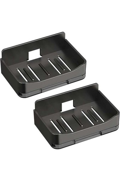 Generic 2 Pack Wall Mounted Soap Holder, Bathroom Bar Soap Dish with Drain Tr...