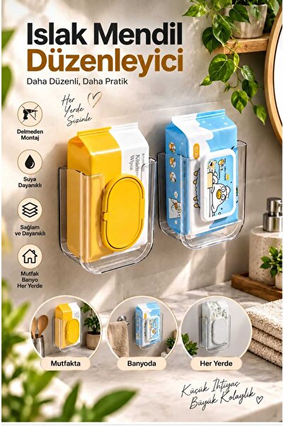 NEWSTORE HOME Islak Mendil Düzenleyici Duvar Aparatı