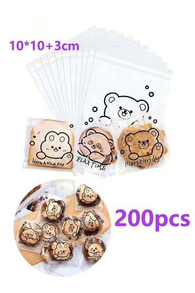 Generic 200 Pcs Food Packaging And Storage Resealable Bags,Food Safe OPP Self...