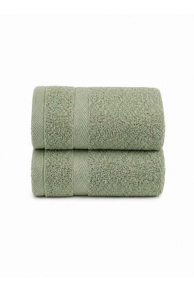 Generic 2-Piece Fast Absorbent Hand Towel Set Sage Green 40 x 70cm