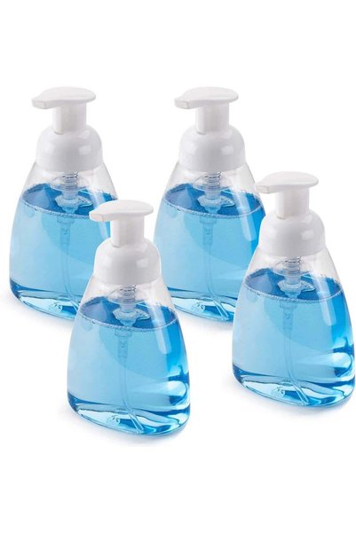 Generic Foaming Soap Dispenser, 4 Pack Foaming Liquid Soap Dispensers, White ...