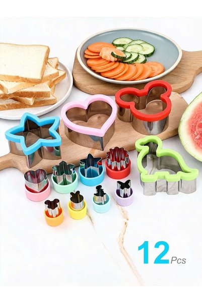 Generic Sandwich Cookie Cutters Set, Dinosaur,Heart,Star,Mouse,Sandwich Knife...