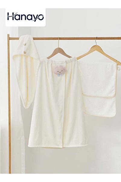 Generic 3 Pcs Towel Set Bathroom Face Hair Bath Towel Set Women Bath Wrap Hai...