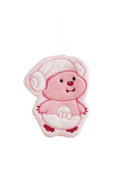 Generic Cute Pink Cartoon Hand Towel Hanging Coral Fleece Towel for Bathroom ...