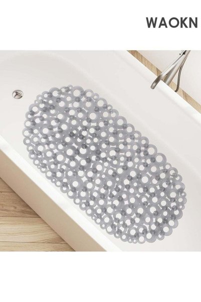 Generic Oval bathtub mat, gray bubble bathtub mat, anti slip floor mat, showe...