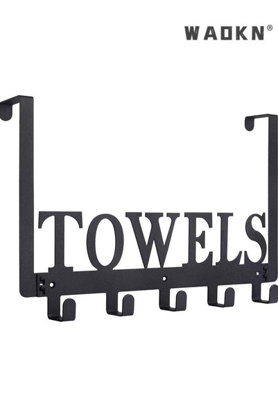 Generic Hooks for Bathroom, Iron TOWELS hook，No need to punch holes in the cl...
