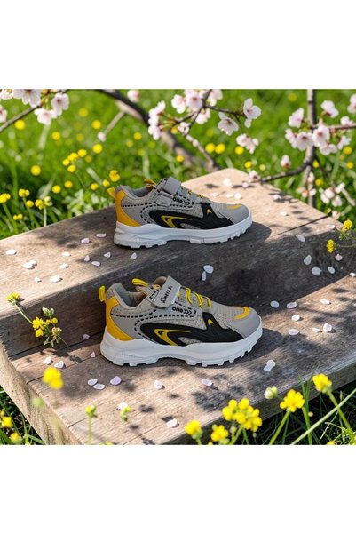 ALMERAKİDS Almera Kids 620 Ice Yellow Velcro Boys' Sports Shoes