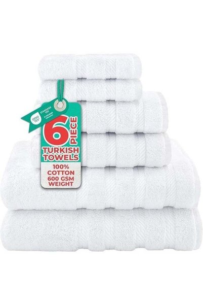 Generic Towel Set Luxury Hotel Quality 600 GSM Genuine Combed Cotton, Super S...