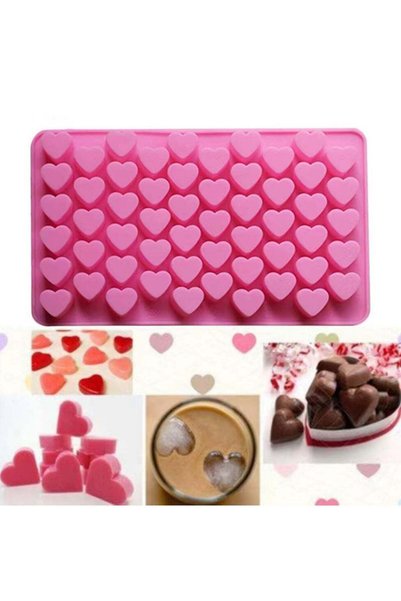 Generic 55 Compartment Heart Silicone Candle Mold Valentine's Day Candles Mak...