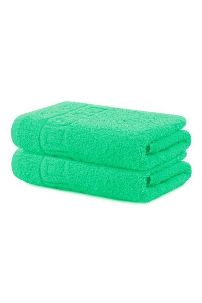 Generic Solid Green 2 piece set 100% Cotton Hand Towel Gym Towel Face Towel