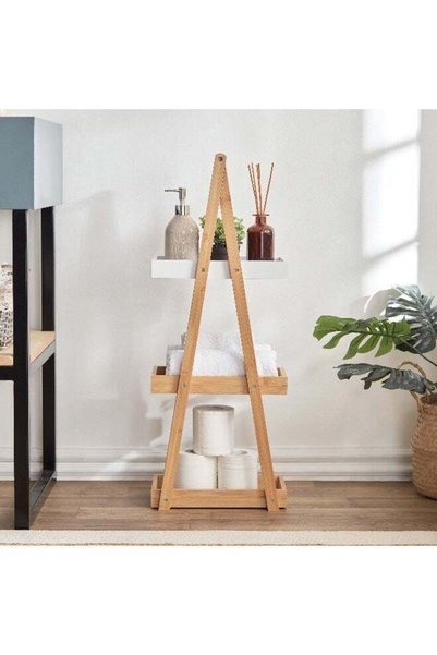Generic Lexus 3-Tier Triangular Bath Rack 30 x 80 x 18 cm