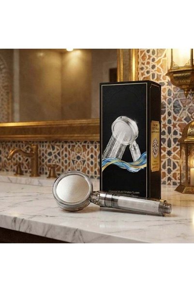 Generic Filtered Shower Head (Grey)– Luxury Gift Box, Advanced Water Filtrati...