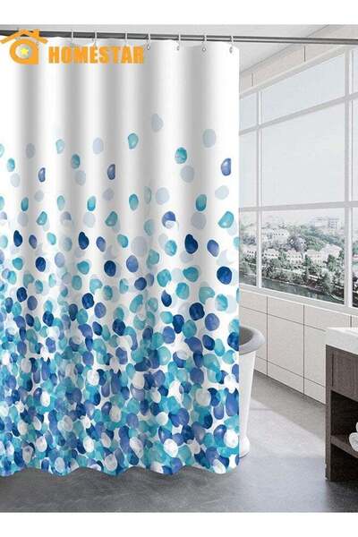 Generic Shower Curtain, Waterproof Polyester Bathroom Curtains, Washable Bath...