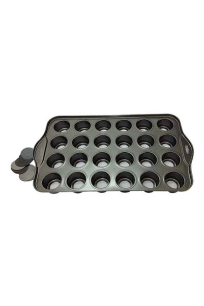 Generic 24-Cup Mini-Cheesecake Pan Grey Standard