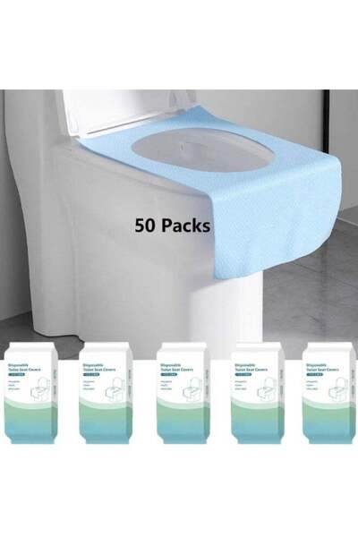 Generic 50 Pack Disposable Toilet Seat Covers, Portable Waterproof Extra Larg...
