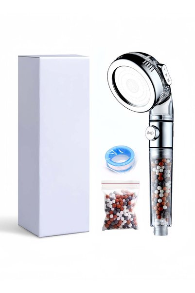 Generic 3-Function High-Pressure Filter Shower Head with Bio Filter Refill - ...