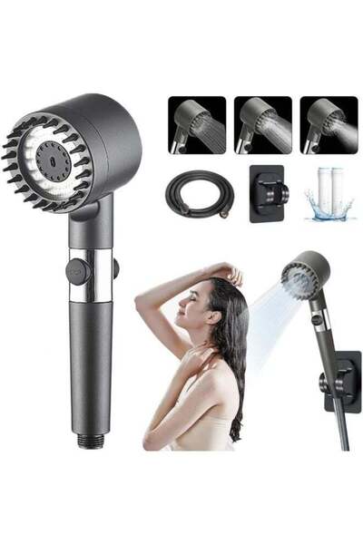 Generic Handheld Shower Head Shower Filter,High Pressure and Remove Impuritie...