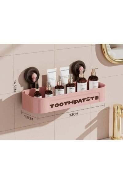 Generic Suction Cup Bathroom Shelf, No Drill Wall Mount Shower Caddy, Reusabl...