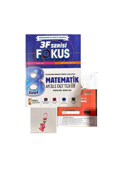 Günay Yayınları 8.SINIF 3f 3F FOCUS İSEM MATEMATİK AKILLI DEFTER+DENEME+ÇANTA...