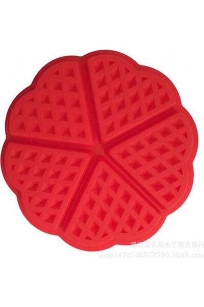 Generic 3D Silicone Mold Waffles Shape Mould Red