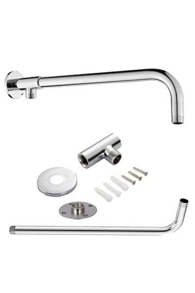 Generic 40cm Shower Arm Extension, Stainless Steel Rainfall Shower Head Adapt...