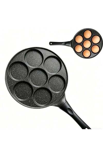 Generic Egg Frying Pan,7 hole Non-Stick Griddle Pan for Breakfast, Brunch & F...